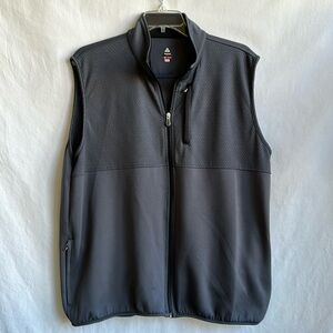 Bolle charcoal gray thermal full zip golf vest, size XL